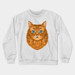 Cute Cat protrait Crewneck Sweatshirt